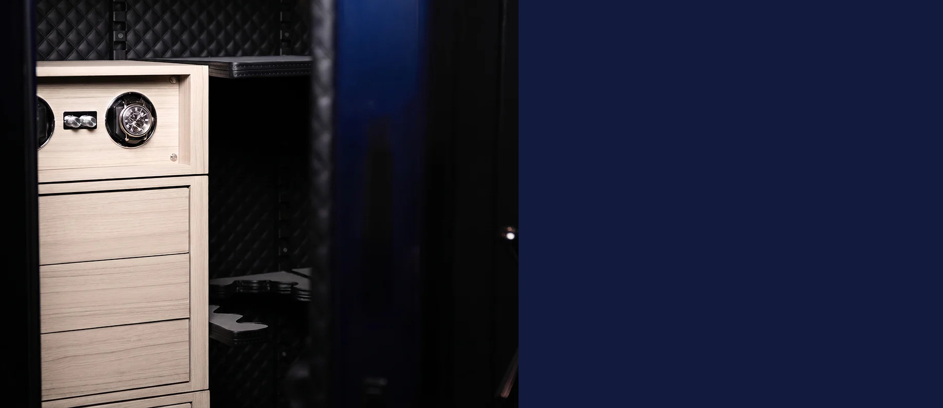 Modular shelving. Upscale Finishes. Pro Flex® personalization in San Diego